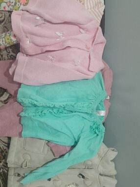 GAP Pink & Teal Girls Knit Cardigans